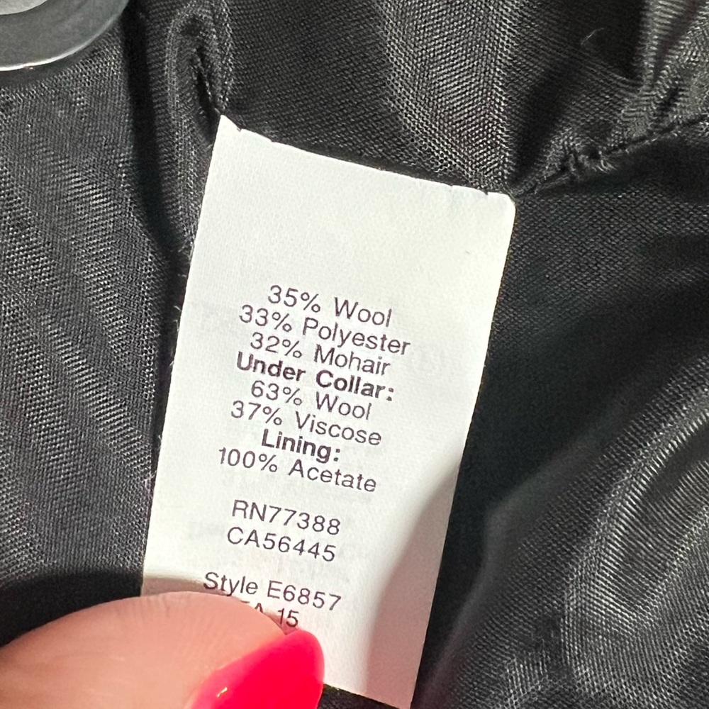 MADEWELL Wool Blend Coat- S - Picture 5 of 5